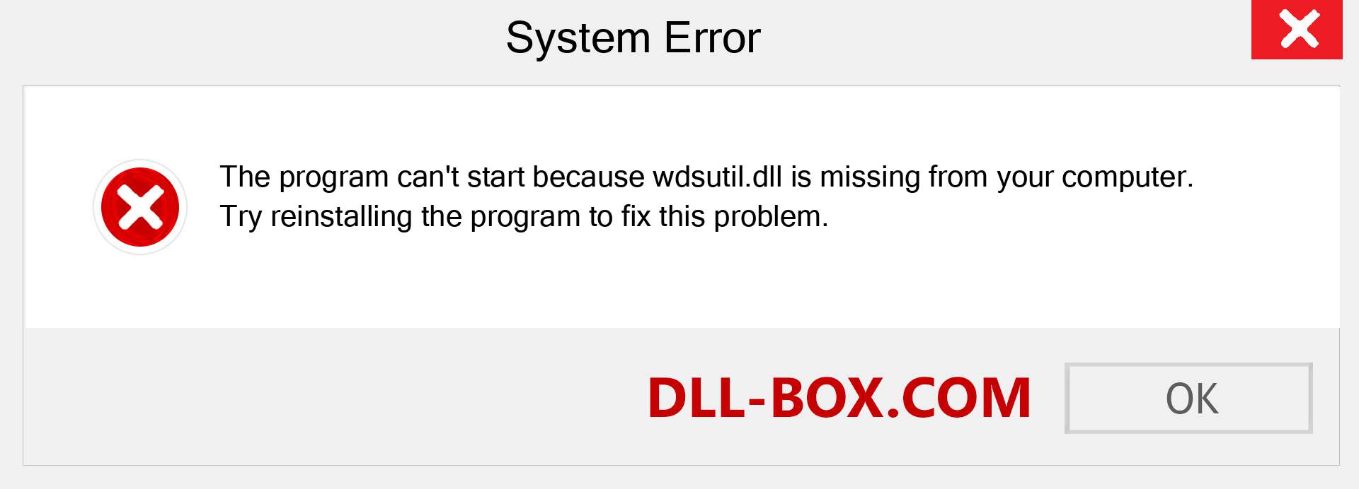  wdsutil.dll file is missing?. Download for Windows 7, 8, 10 - Fix  wdsutil dll Missing Error on Windows, photos, images